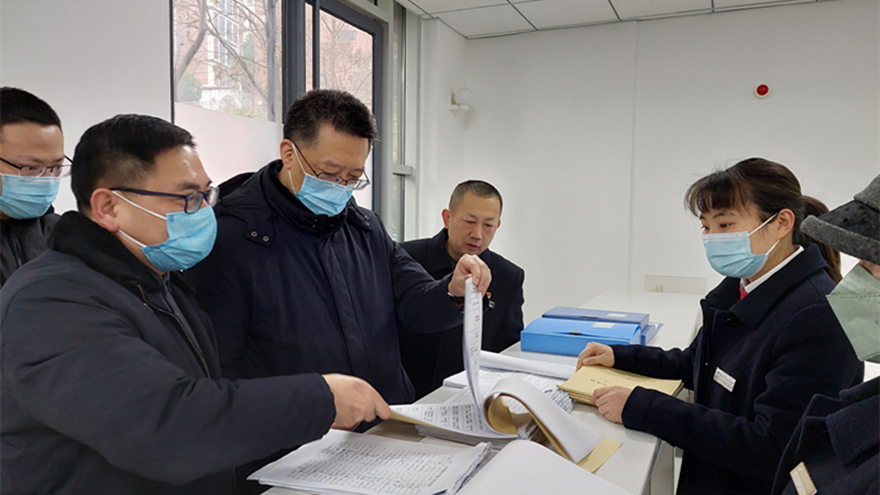 圖3：集團黨委副書記、董事張雁帶隊督導(dǎo)康居公司