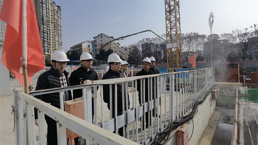 圖二：集團(tuán)黨委委員、副總經(jīng)理倪丹督導(dǎo)嘉來(lái)建工安全工作