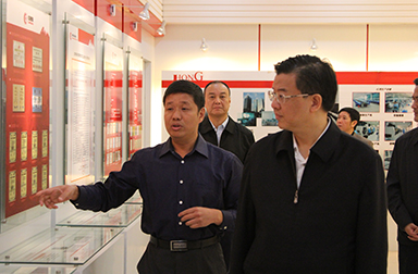 福建省委常委、省紀委書記倪岳峰調(diào)研虹潤公司