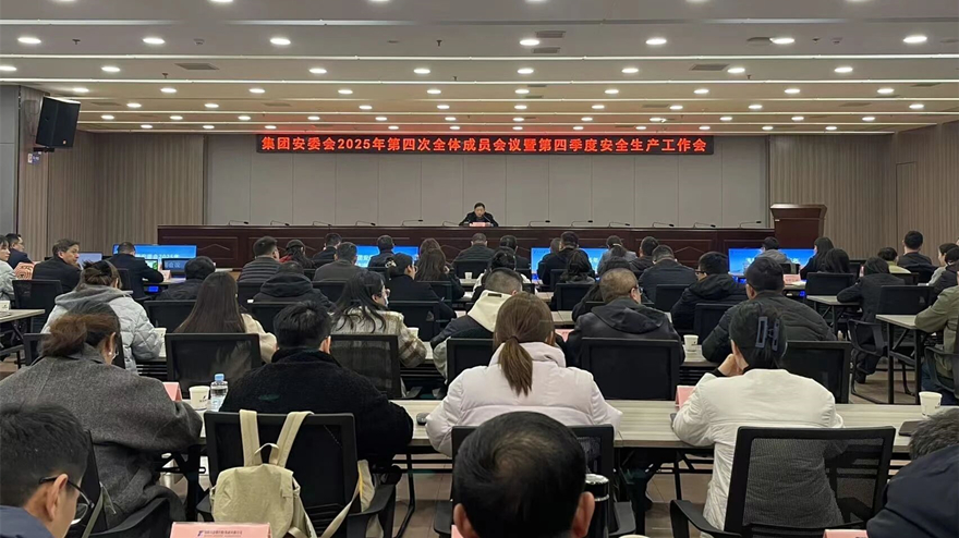 綿投集團(tuán)召開安委會(huì)2025年第四次全體成員會(huì)議暨第四季度安全生產(chǎn)工作會(huì)